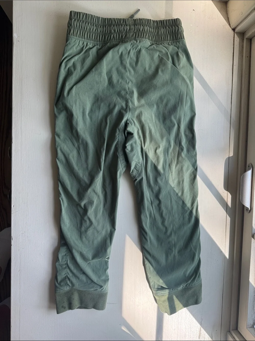 GAP Olive Green Kids Jogger Sweatpants with Zip Pockets